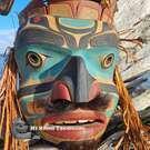 Native Northwest Coast Indigenous art, authentic cedar mask, signed