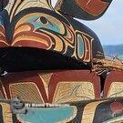 Native Northwest Coast Indigenous art, authentic cedar mask, signed