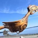 First Nations, Indigenous native wooden carving, authentic and direct from the artist, buy Canadian art, Pacific Northwest Coast of Canada, new in our native art Gallery