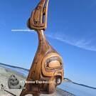 First Nations, Indigenous native wooden carving, authentic and direct from the artist, buy Canadian art, Pacific Northwest Coast of Canada, new in our native art Gallery