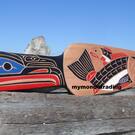 Cedar Salmon and Raven Paddle, by Neil Baker