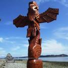 Model Totem Pole by Chief Norm Joseph