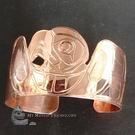 Copper EAGLE cuff bracelet, Norman Seaweed