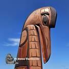 Beautiful (mourning) Raven, by Charles George Sr.- SOLD 