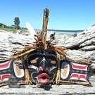 Wild Woman of the Ocean, 25", authentic art by Chief David Mungo Knox