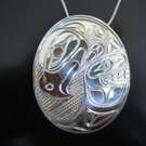 Silver EAGLE with Salmon spirit, Paddy Seaweed - SOLD