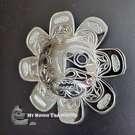 Wow-piece: 3" Sterling Silver Sun pendant, jewelry artist Paddy Seaweed