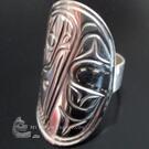 Raven Ring, silver, gorgeous, by Paddy Seaweed
