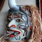 Wife of Komokwa Mask with Blue Heron crown, by Randy Stiglitz - SOLD
