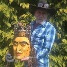 Authentic Indigenous art, local Northwest Coast native American art from Vancouver Island, buy Canadian art, hand carved wooden mask