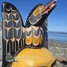 Authentic Indigenous art, local Northwest Coast native American art from Vancouver Island, buy Canadian art, hand carved wooden mask