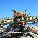 6 ft. Sea Serpent, masterpiece by Randy Stiglitz, Coast Salish art at it's best
