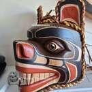 Native Indigenous First Nations art, Northwest Coast Canadian mask, hand carved, authentic carving, buy Canadian art, new in our Gallery
