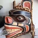 Native Indigenous First Nations art, Northwest Coast Canadian mask, hand carved, authentic carving, buy Canadian art, new in our Gallery