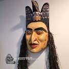 Authentic Indigenous art, local Northwest Coast native American art from Vancouver Island, buy Canadian art, hand carved wooden mask