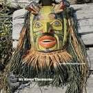 28" Komokwa Chief of the Sea Mask incl. fringe(!), Abalone inlaid, by Randy Stiglitz
