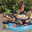 Native American Indigenous art, authentic and direct from artist, new in our native art gallery, signed, wooden art from the First Nations of Canada