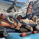 Native American Indigenous art, authentic and direct from artist, new in our native art gallery, signed, wooden art from the First Nations of Canada