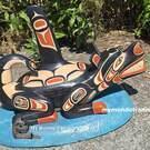 Native American Indigenous art, authentic and direct from artist, new in our native art gallery, signed, wooden art from the First Nations of Canada