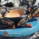 Native American Indigenous art, authentic and direct from artist, new in our native art gallery, signed, wooden art from the First Nations of Canada