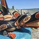 Native American Indigenous art, authentic and direct from artist, new in our native art gallery, signed, wooden art from the First Nations of Canada