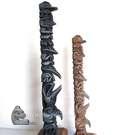 Pair of 1964 Model Totem poles by Raymond Williams