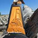 Transformation Mask, authentic hand carved cedar, Indigenous art, Northwest Coast Native American Art, Vancouver Island, Canada