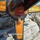 Transformation Mask, authentic hand carved cedar, Indigenous art, Northwest Coast Native American Art, Vancouver Island, Canada