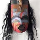 Northwest Coast native American, Indigenous art, Vancouver Island, Canada, authentic, Indigenous mask, hand carved