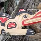 Northwest Coast native Indigenous art carving, authentic, signed Indigenous art direct from artist, Vancouver Island, Canada