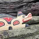 Wolf, quality carving by Sarah Daniels (nee Robertson), Kwakiutl art 