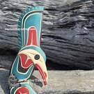 Northwest Coast native art direct from artist, authentic wooden Indigenous art carving, Vancouver Island, Canada
