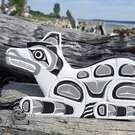 Large, 20" hand carved Spirit Bear, beautiful native art by Sarah Robertson/Daniels