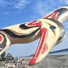 Northwest Coast native art direct from artist, authentic wooden Indigenous art carving, Vancouver Island, Canada