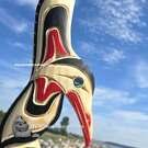 Northwest Coast native art direct from artist, authentic wooden Indigenous art carving, Vancouver Island, Canada