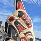 Native art direct from artist, Indigenous North American, authentic, hand carved wood carving, signed