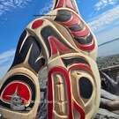 Native art direct from artist, Indigenous North American, authentic, hand carved wood carving, signed