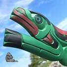 Native American, hand carved Indigenous art from the Pacific Northwest Coast, Canada, Vancouver island