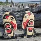 Northwest Coast native Indigenous art carving, wood, authentic, signed