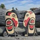 Northwest Coast native Indigenous art carving, wood, authentic, signed
