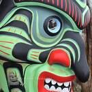 Wild Man - Bukwus Mask, haunting expression, outstanding quality by Sean Whonnock