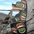 Northwest Coast native American art, hand carved wooden art carving, direct from artist
