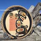 22.5" yellow cedar Dzunukwa by Shane Flood Baker