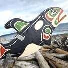 Orca, Killer Whale, authentic local Indigenous art by Shane Flood Baker