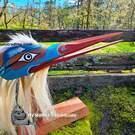 Beautiful piece, articulated Hummingbird Mask, Simon James (Tanis)