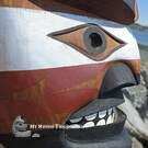 Northwest Coast native Indigenous art carving, authentic, native American, hand carved wooden mask, cedar, Vancouver Island