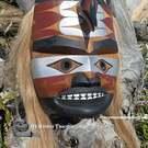Northwest Coast native Indigenous art carving, authentic, native American, hand carved wooden mask, cedar, Vancouver Island