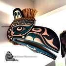 Raven mask, hand carved by master artist Tom D. Hunt, Walawidi